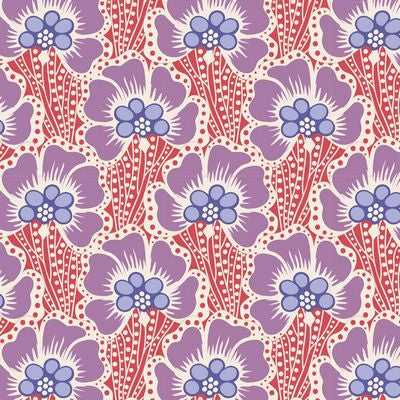 Blue and purple floral