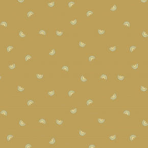 a light yellow rainbow print