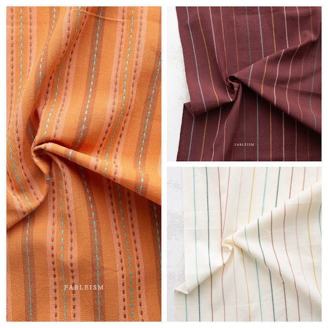 Collection of striped woven fabric