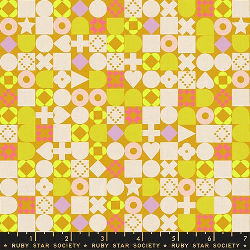Manufacturer: RUBY STAR SOCIETY

Stock #: RS1134 15CL

Product Content: 85% Cotton/15% Linen

Type: 44" Wide

Designer: Rashida Coleman Hale

Group Name: Lofi Linens

Origin: Made in Japan

Color: Yellow

Theme: Novelty

UPC: 752106897779

Code: 2864.04203
