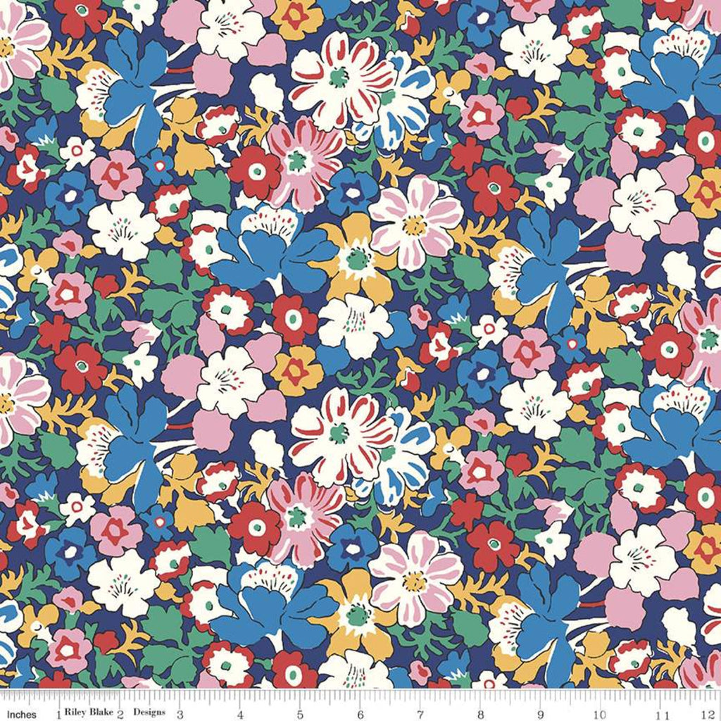 Carnaby Westbourne Posy C - Bohemian Brights - Liberty of London - Riley Blake Designs - yard fabric - quilting cotton
