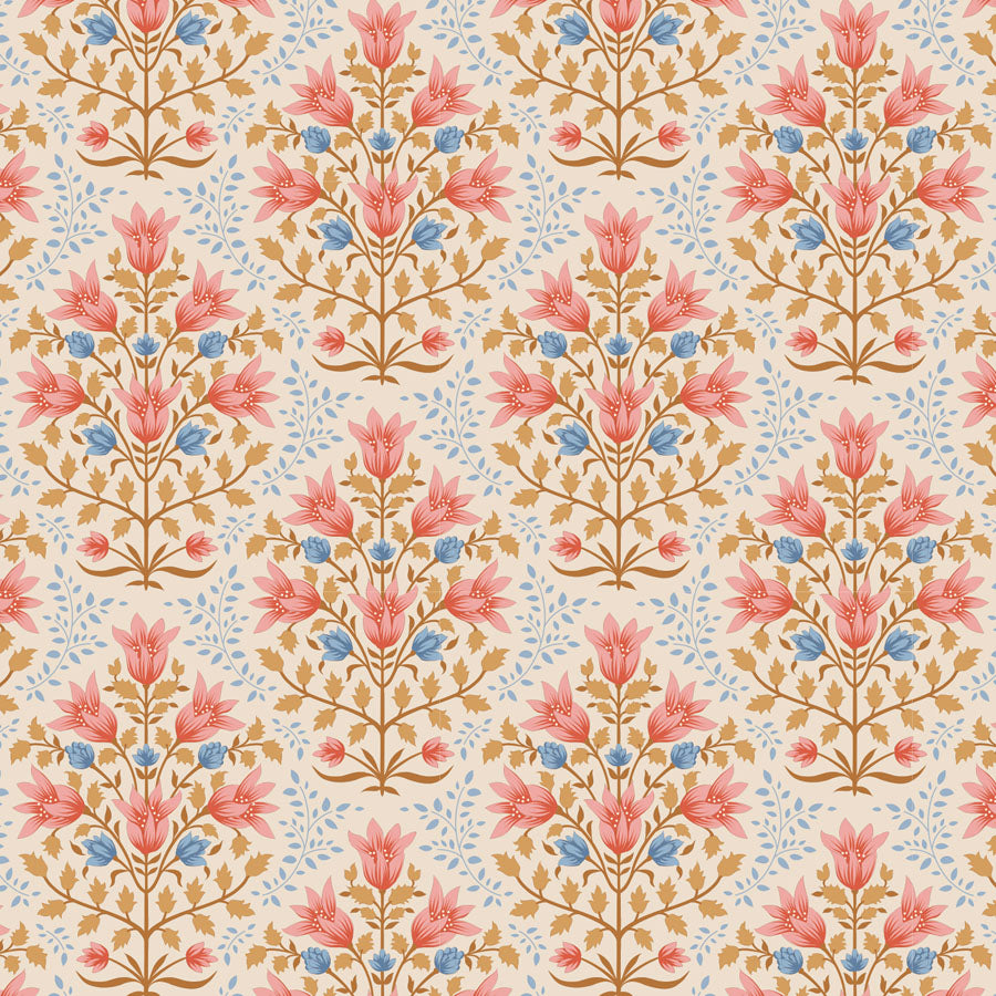 Breeze Coral 100346 - Windy Days -Tilda - quilting cotton - half yard