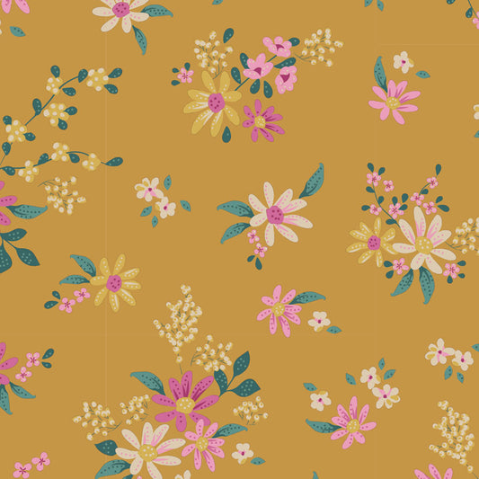 Daisyfield Blenders Mustard 100048 - Chic Escape -Tilda - quilting cotton - half yard
