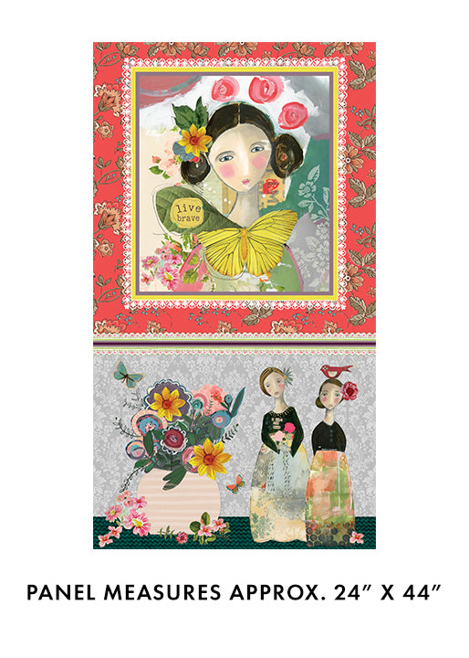 A Beautiful Life - Kelly Rae Roberts - Benartex Fabrics - Quilting Cotton - Panel