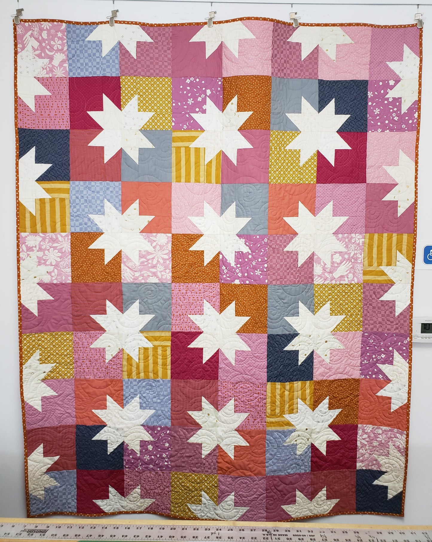 image of a quilt with stars