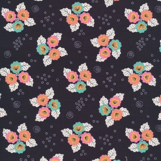 Monsoon Bloom 22709 -Tropical Garden - Sue Gibbins - Cloud 9 Fabrics - GOTS certified organic cotton - half yard quilting fabric - floral