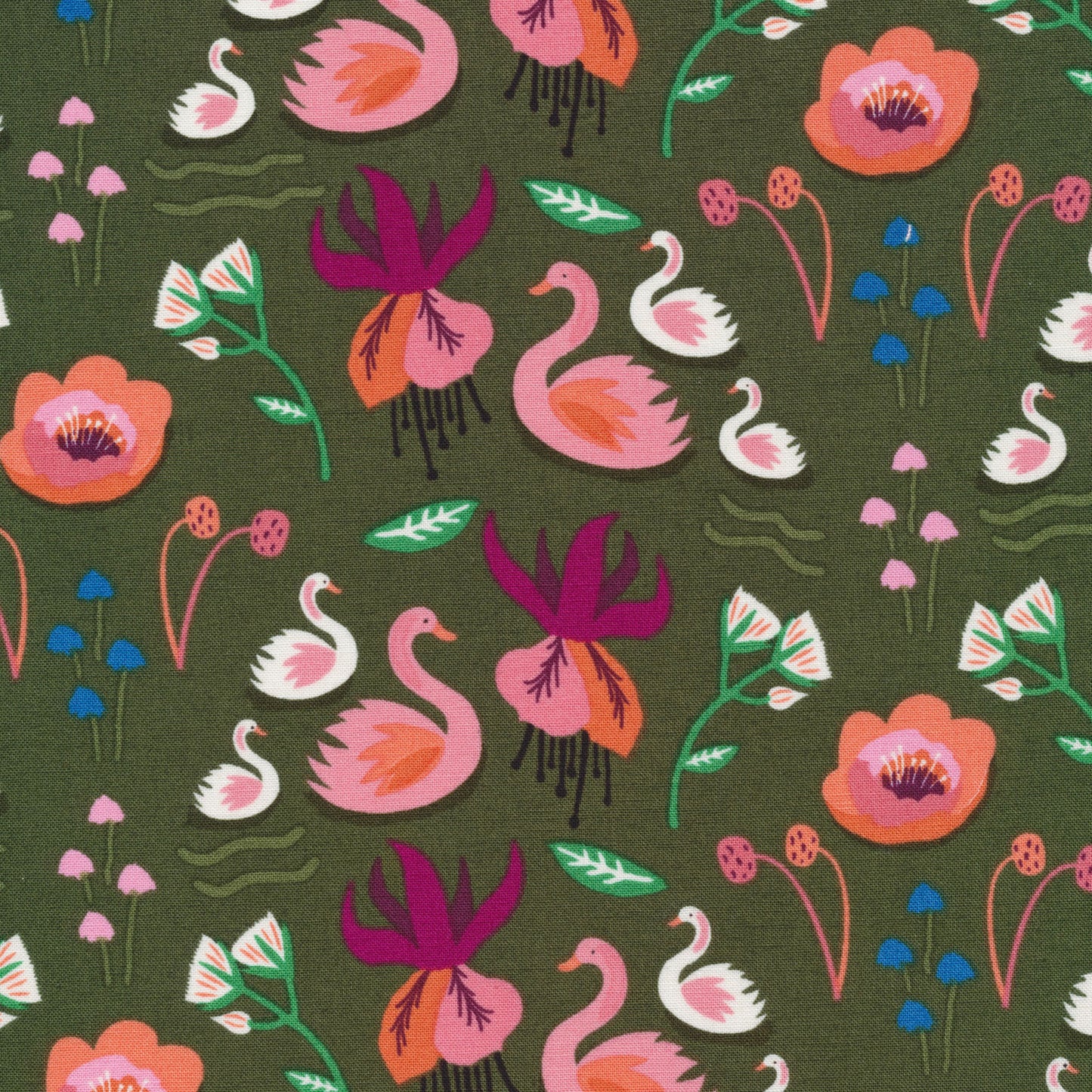 Spring Tides - 227144 - Spring Riviere - Kate Merritt - Cloud 9 Fabrics - Organic Cotton half yard quilting fabric - floral