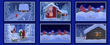 Load image into Gallery viewer, Tomtens Village placemat panel - Tomtens Village - Lewis &amp; Irene - half yard quilting fabric - digiprint fabric digital