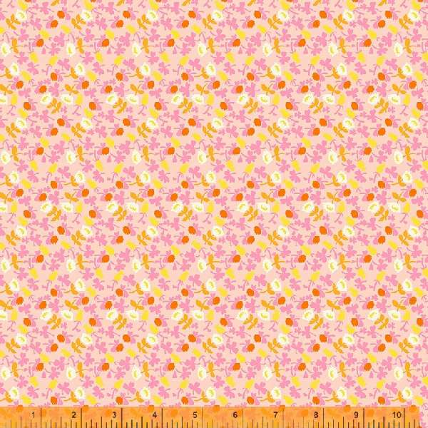 Pink Calico - Lucky Rabbit - Heather Ross - Windham Fabrics - half yard quilting fabric
