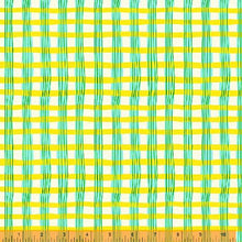 Load image into Gallery viewer, Yellow Painted Plaid - Lucky Rabbit - Heather Ross - Windham Fabrics - half yard quilting fabric
