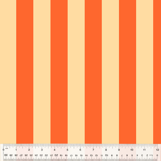 orange and peach broad stripes