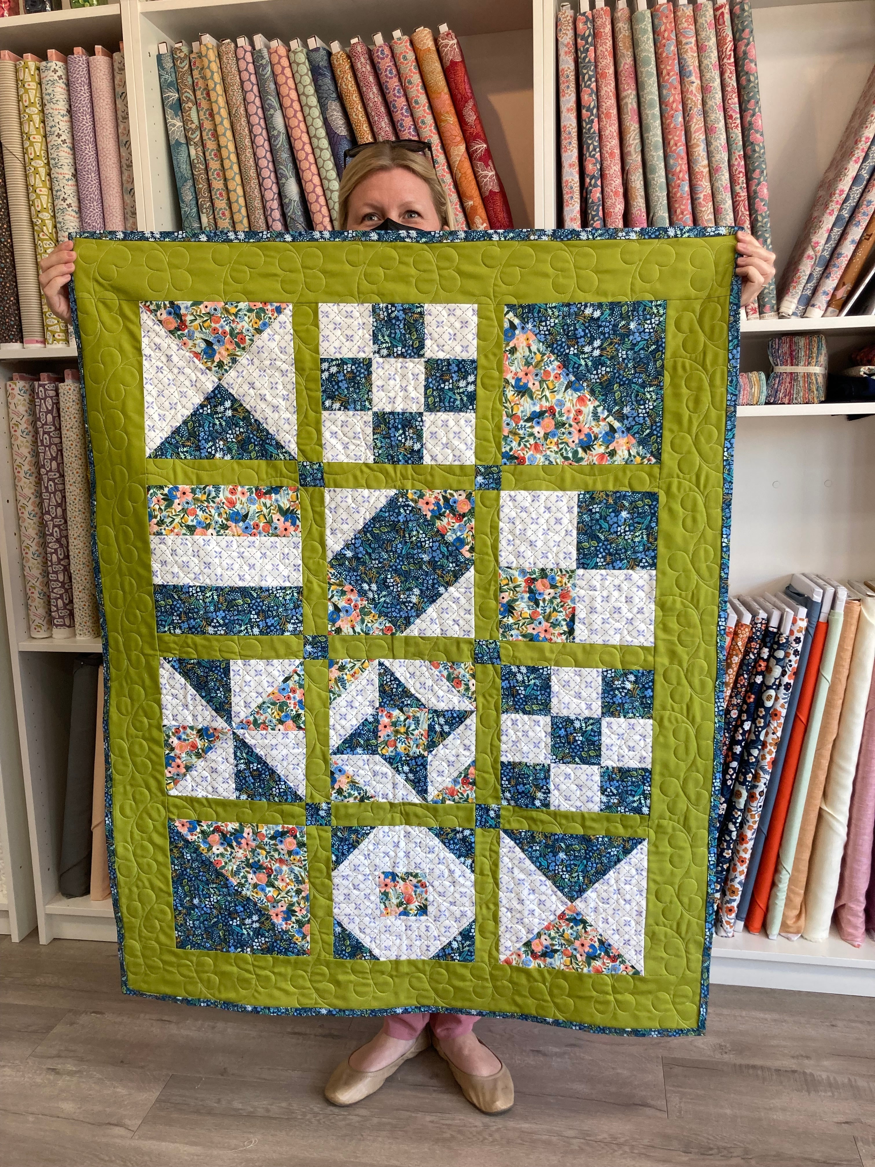 Small Patchwork shops Sampler Quilt Top