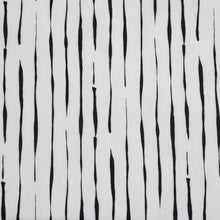 Load image into Gallery viewer, Jenny&#39;s Basics Poplin - Stroke Cream Black -  Jenny Ronen - Birch Fabrics -  GOTS certified organic quilting cotton