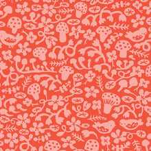 Load image into Gallery viewer, Nasturtium Tomato - If You Are The Dreamer - Little House Cottons - GOTS certified organic cotton poplin - floral - 44&quot; wide