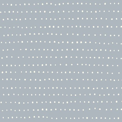 Organic Lumps Sky - Little House Basics - Little House Cottons - GOTS certified organic cotton poplin - floral - 44" wide