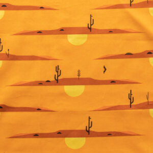 Desert at Dusk - The Desert Charley Harper - Birch Fabrics- Poplin - Organic Cotton - Birch Fabrics half yard fabric