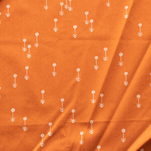 Desert Flowers Orange - The Desert Charley Harper - Birch Fabrics- Poplin - Organic Cotton - Birch Fabrics half yard fabric