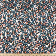 Load image into Gallery viewer, Bella Petite Denim Blue  - Bella Cotton Lawn- Kristen Balouch - Birch Fabrics - GOTS certified organic cotton lawn