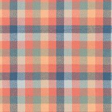 Load image into Gallery viewer, Mammoth Organic Flannel - Sundance - Robert Kaufman Fabrics - 44&quot; width - blue and orange - plaid flannel fabric - organic cotton