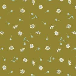 Chamomile Moss - Canyon Springs by Ash Cascade - Cotton + Steel Fabrics -  half yard quilting cotton