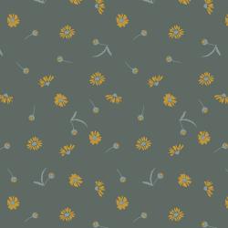 Chamomile Slate - Canyon Springs by Ash Cascade - Cotton + Steel Fabrics -  half yard quilting cotton