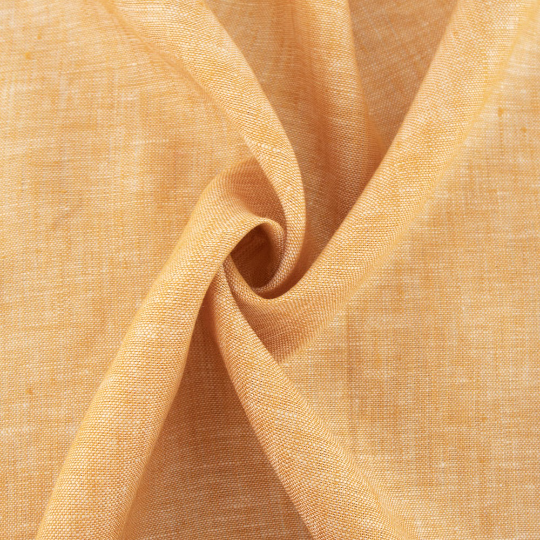 Sunset yarn dyed organic linen - Birch Fabrics half yard linen - 56" width