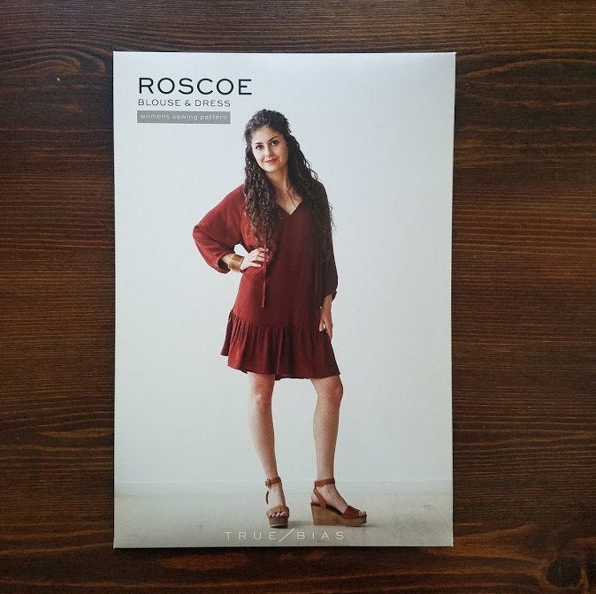 Sewing Pattern Roscoe Blouse and Dress by True Bias, Paper Pattern, Sewing Pattern, True Bias Sewing Pattern