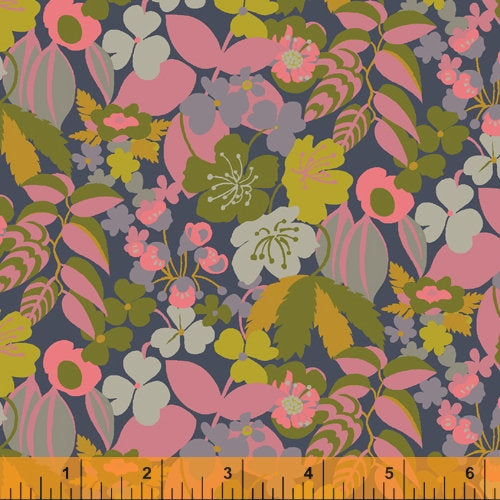Sally Kelly Solstice - 51931-6 - Windham Fabrics half yard fabric - floral flowers