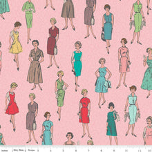 Load image into Gallery viewer, My Happy Place Home Decor Vintage Ladies HD 9311 CANVAS - Riley Blake Designs 54&quot; fabric - pink