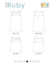 Load image into Gallery viewer, Sewing Pattern Ruby Dress and Top by Made by Rae, Paper Pattern, Sewing Pattern, Made by Rae Sewing Pattern