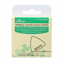 Load image into Gallery viewer, Tailor&#39;s Chalk - Triangle Tailor&#39;s Chalk - Clover Needlecraft - Choose Blue, White, Yellow or Red/Pink - fabric marking chalk