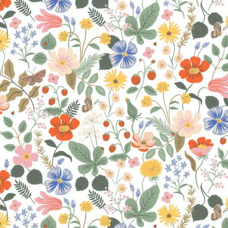 Rifle Paper Co Strawberry Fields - Ivory Rayon - Rifle Paper Co. - Rifle Paper Co. Rayon