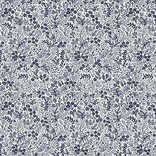 Load image into Gallery viewer, Rifle Paper Co. Basics - Tapestry Lace - Navy Fabric - Cotton + Steel fabric - Rifle Paper Co. Quilting Cotton