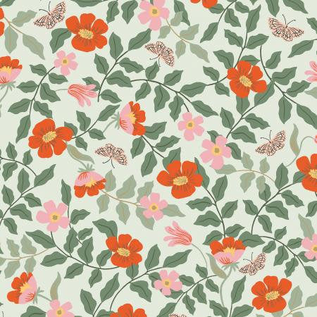 Rifle Paper Co Strawberry Fields - Primrose - Mint Rayon - Rifle Paper Co. - Rifle Paper Co. Rayon