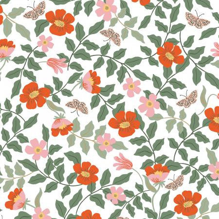 Rifle Paper Co Strawberry Fields - Primrose - Ivory Rayon - Rifle Paper Co. - Rifle Paper Co. Rayon