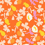 Red Orange Calico - Lucky Rabbit - Heather Ross - Windham Fabrics - half yard quilting fabric