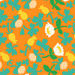 Orange Calico - Lucky Rabbit - Heather Ross - Windham Fabrics - half yard quilting fabric